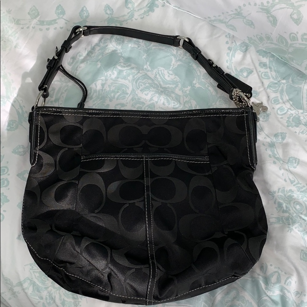 Black signature Coach bag